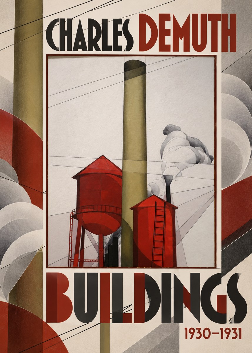 Charles Demuth Buildings No6 - Poszter