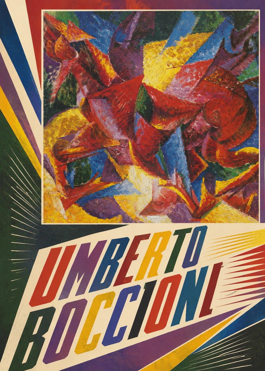 Umberto Boccioni Umberto Boccioni I No4 - Poszter
