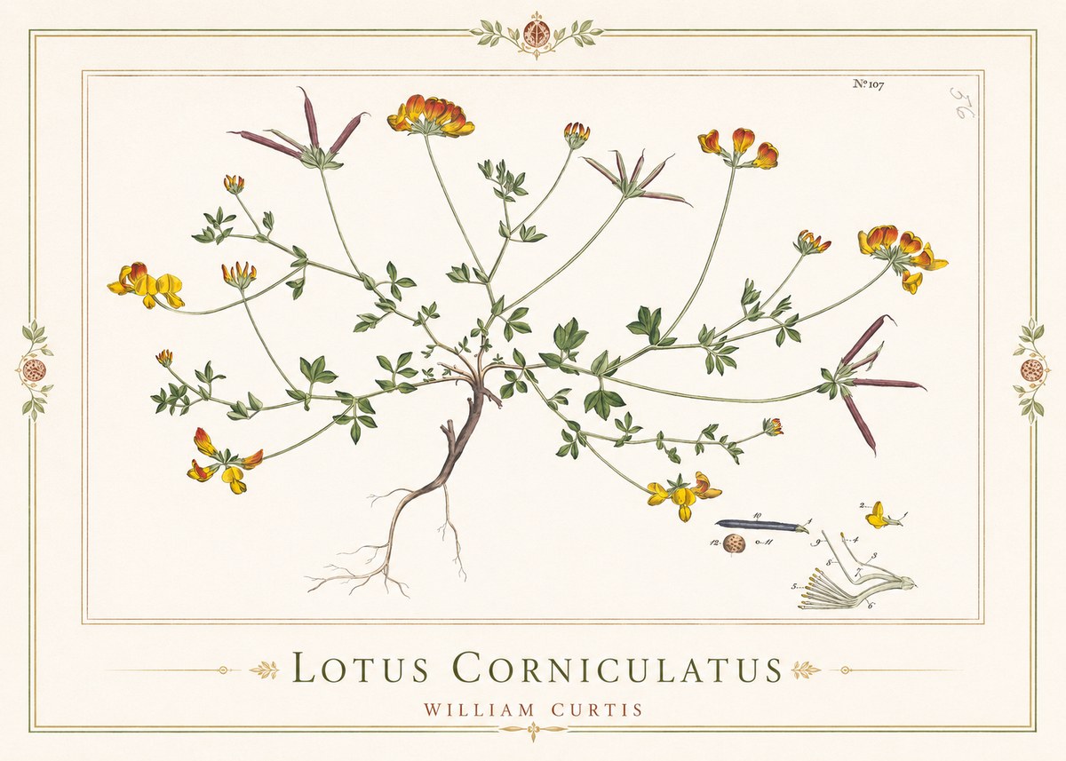 William Curtis Lotus Corniculatus I No1 - Poszter