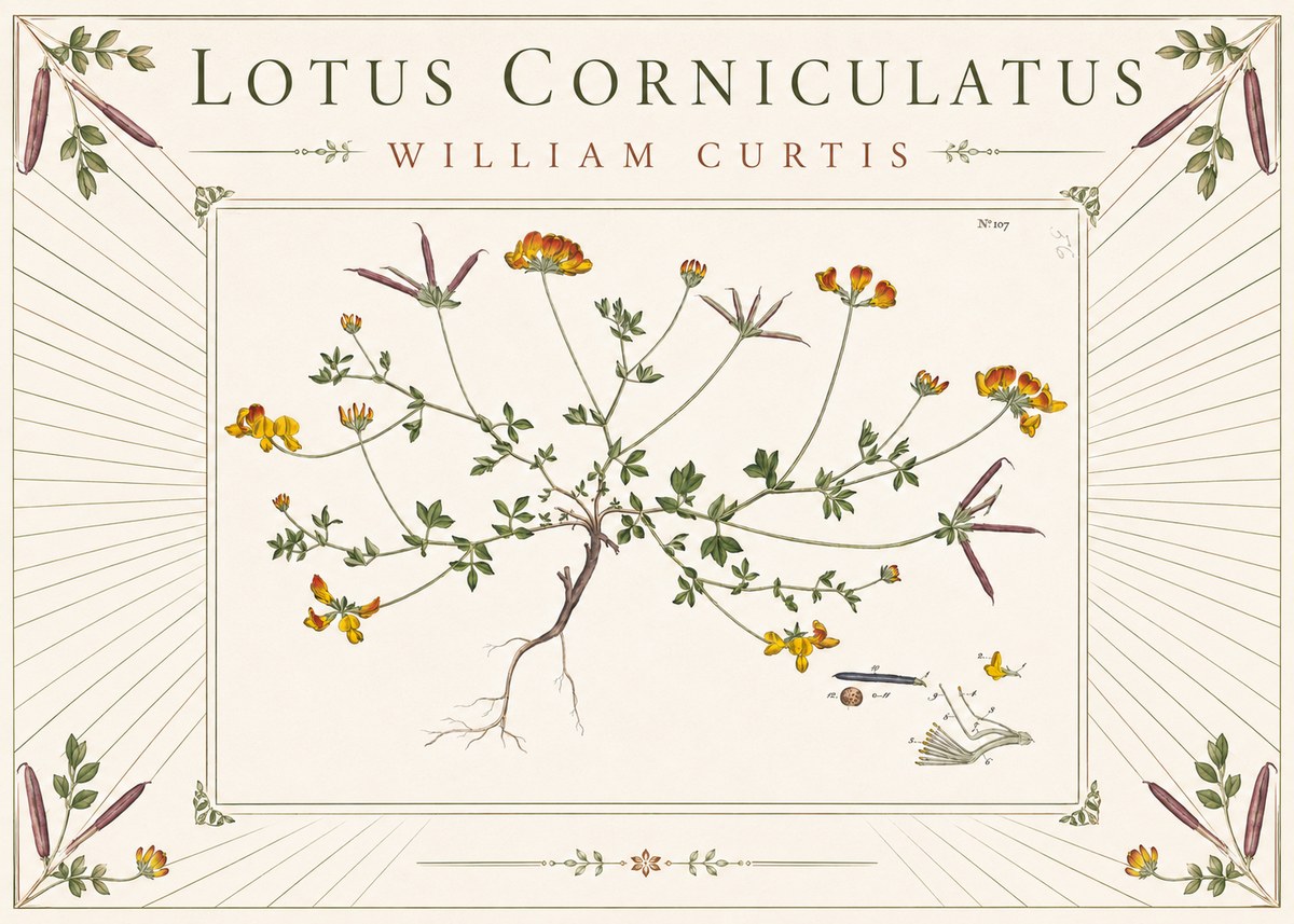 William Curtis Lotus Corniculatus I No3 - Poszter