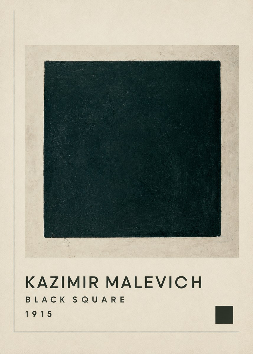 Kazimir Malevich Black Square No1 - Poszter