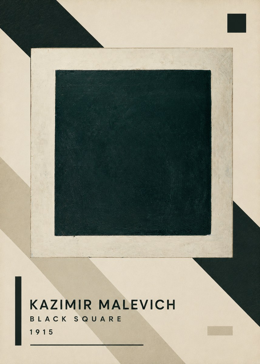 Kazimir Malevich Black Square No3 - Poszter