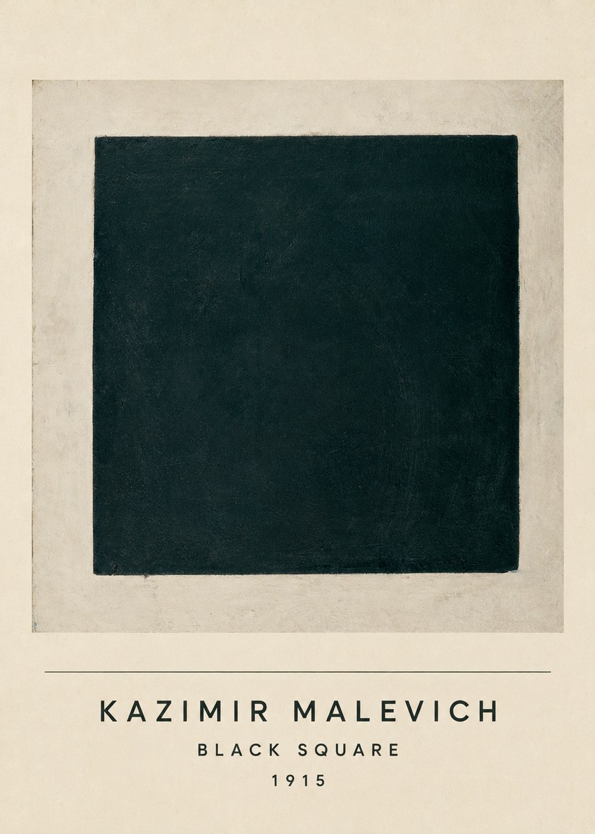 Kazimir Malevich Black Square No4 - Poszter