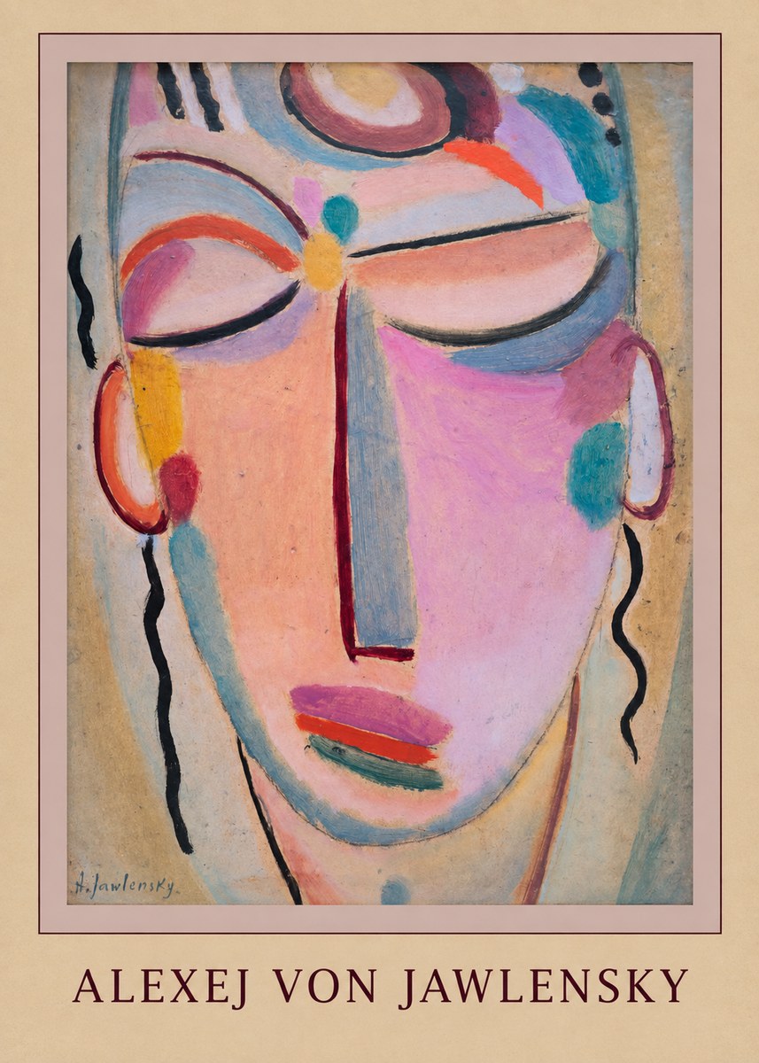 Alexej von Jawlensky Mystic Head No4 - Poszter