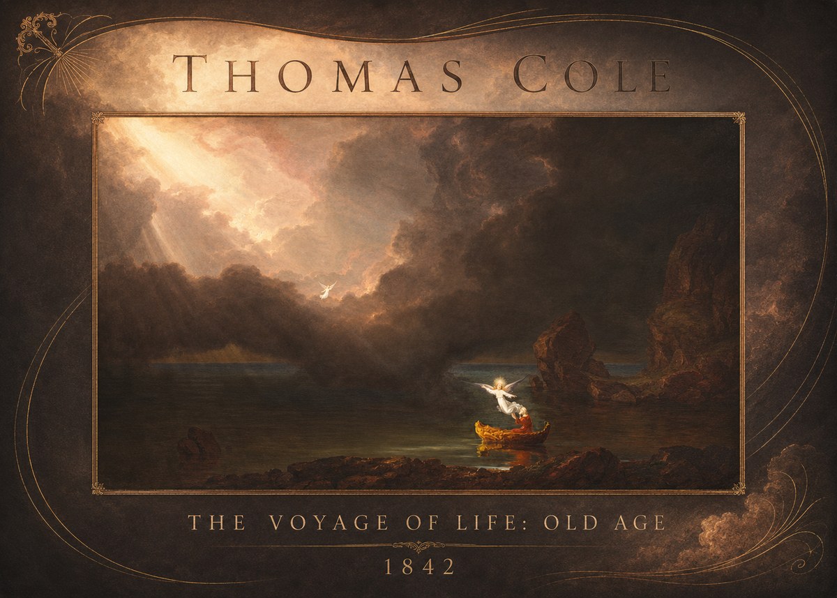 Thomas Cole The Voyage of Life: Old Age II No2 - Poszter