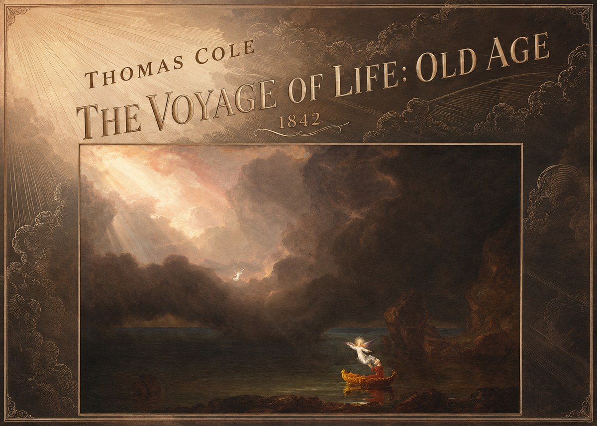 Thomas Cole The Voyage of Life: Old Age II No3 - Poszter