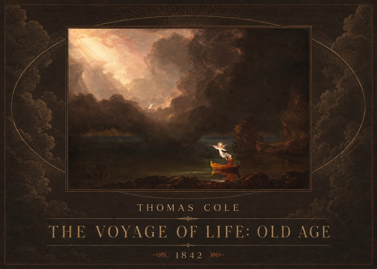 Thomas Cole The Voyage of Life: Old Age II No4 - Poszter