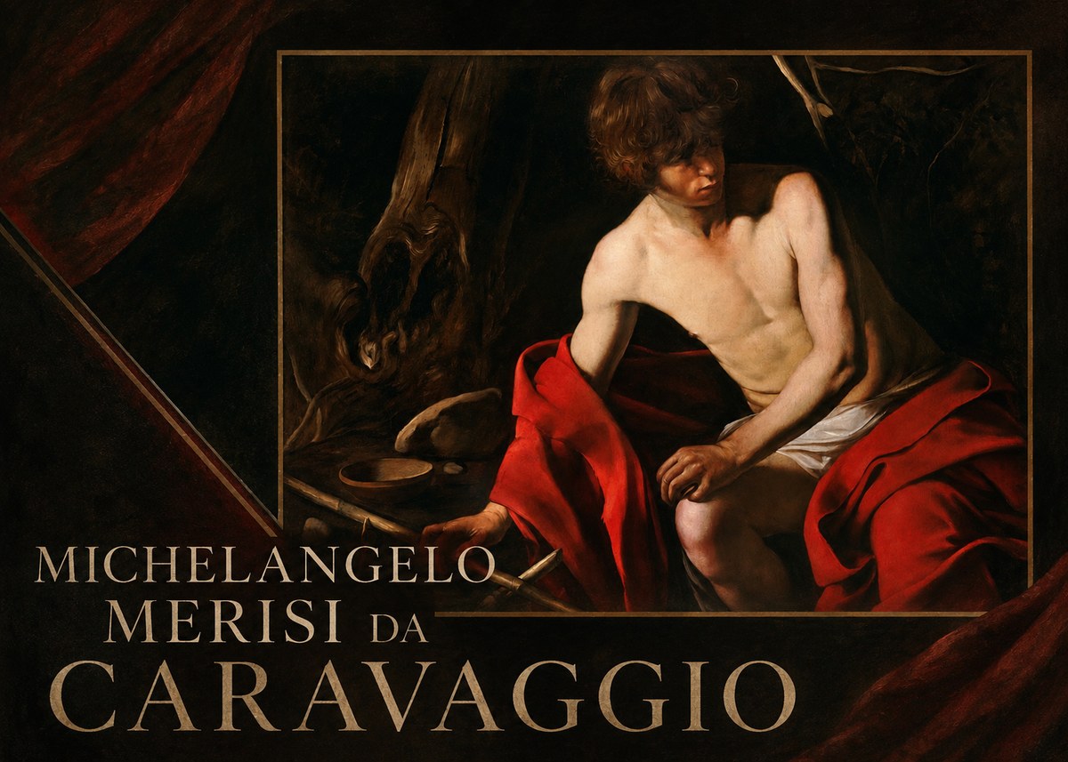Michelangelo Merisi da Caravaggio John the Baptist (Youth with a Ram) No2 - Poszter