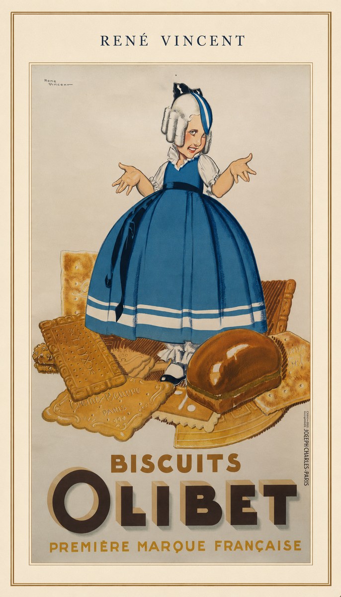 René Vincent Biscuits Olibet No3 - Poszter
