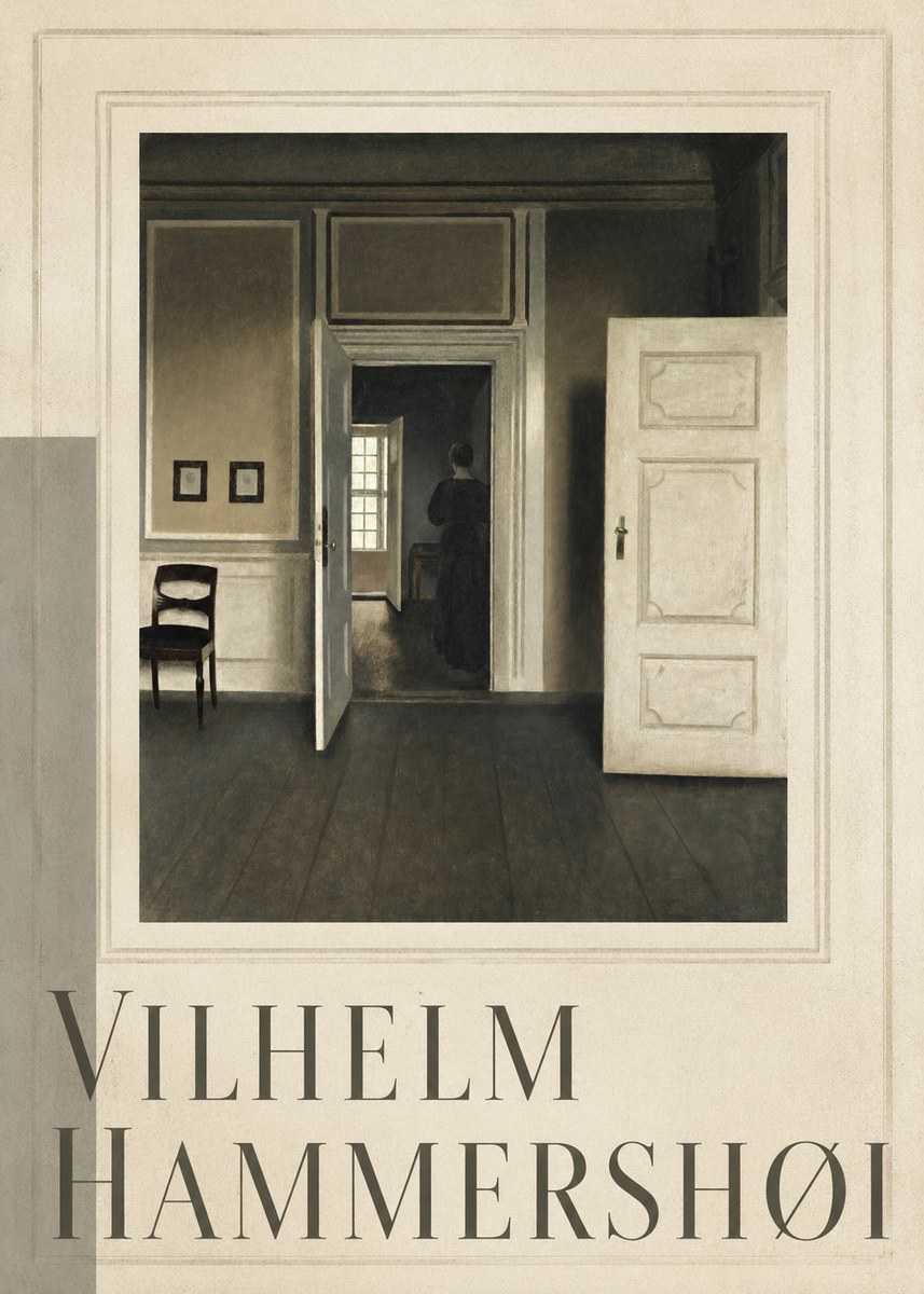 Vilhelm Hammershøi Interior, Strandgade 30 I No4 - Poszter