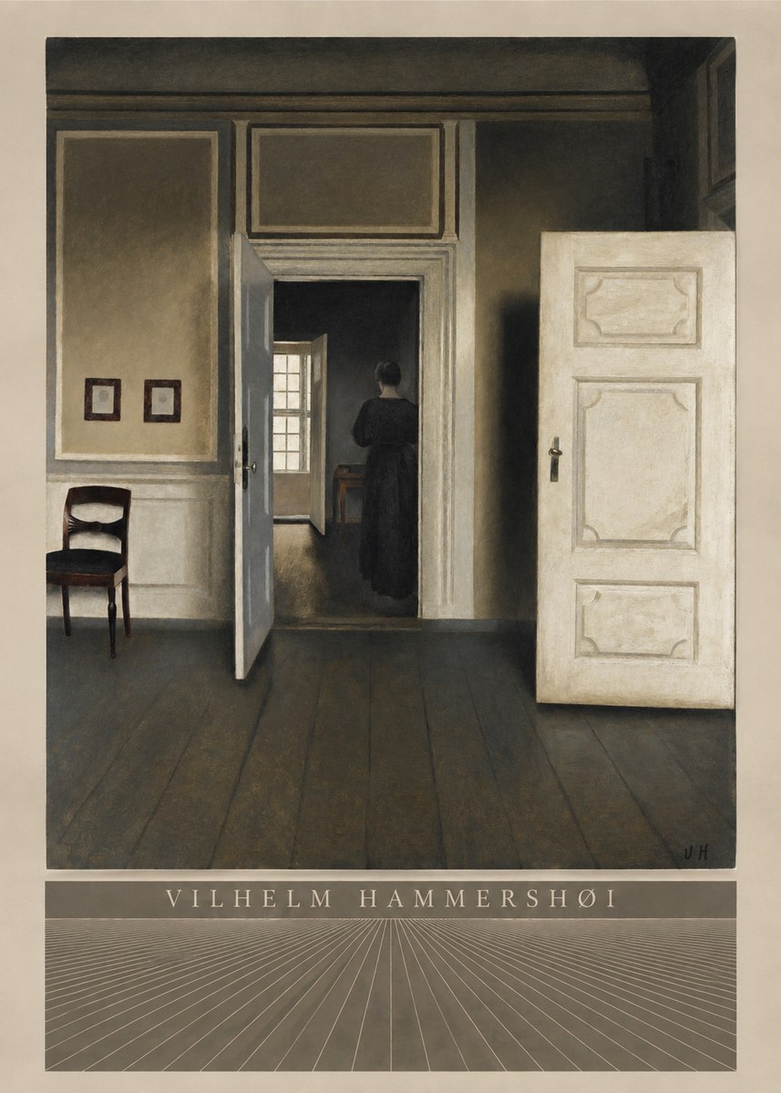 Vilhelm Hammershøi Interior, Strandgade 30 I No5 - Poszter