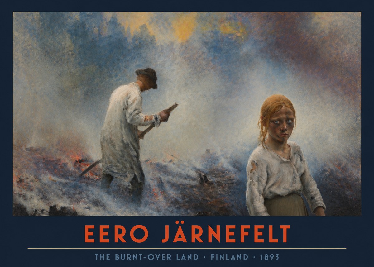 Eero Järnefelt The Burnt-over Land No2 - Poszter