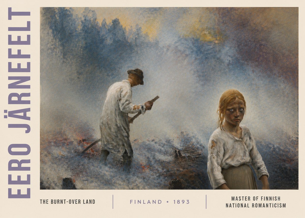 Eero Järnefelt The Burnt-over Land No3 - Poszter