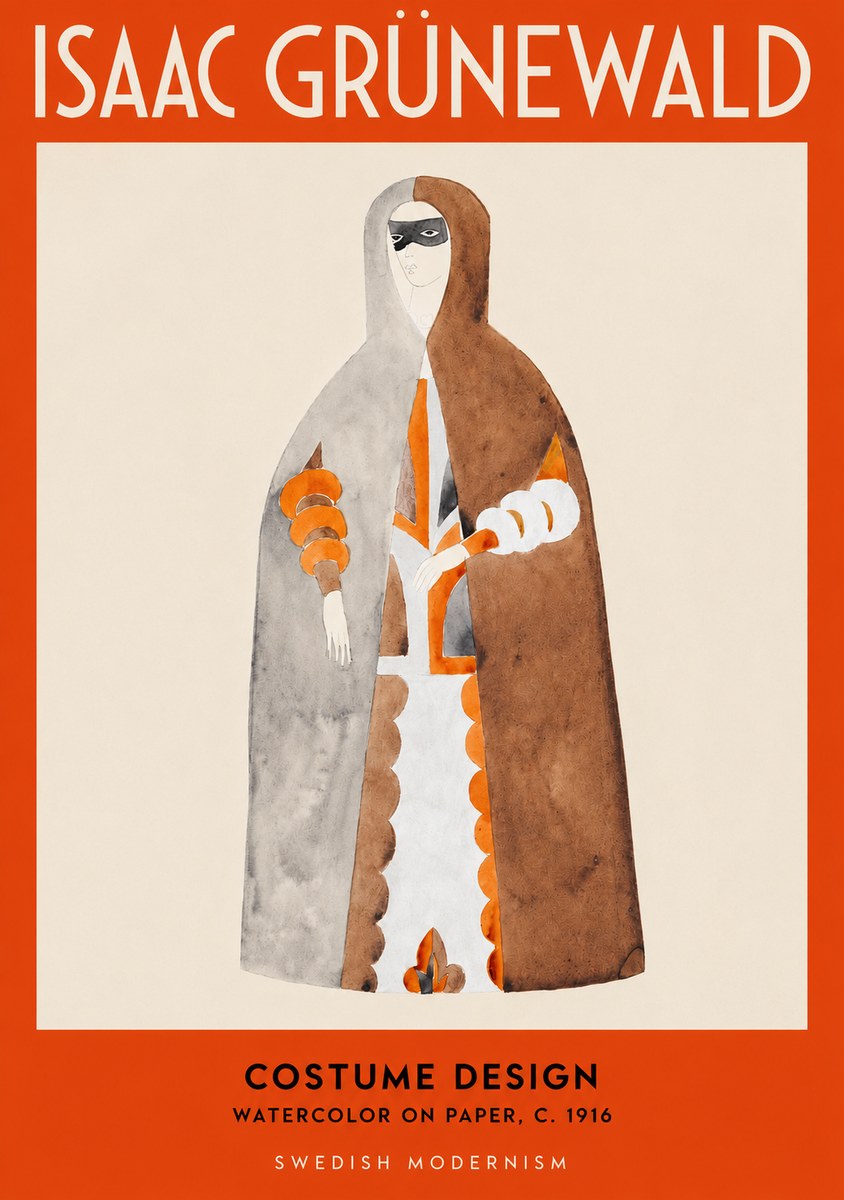 Isaac Grünewald Costume Design VI No2 - Poszter