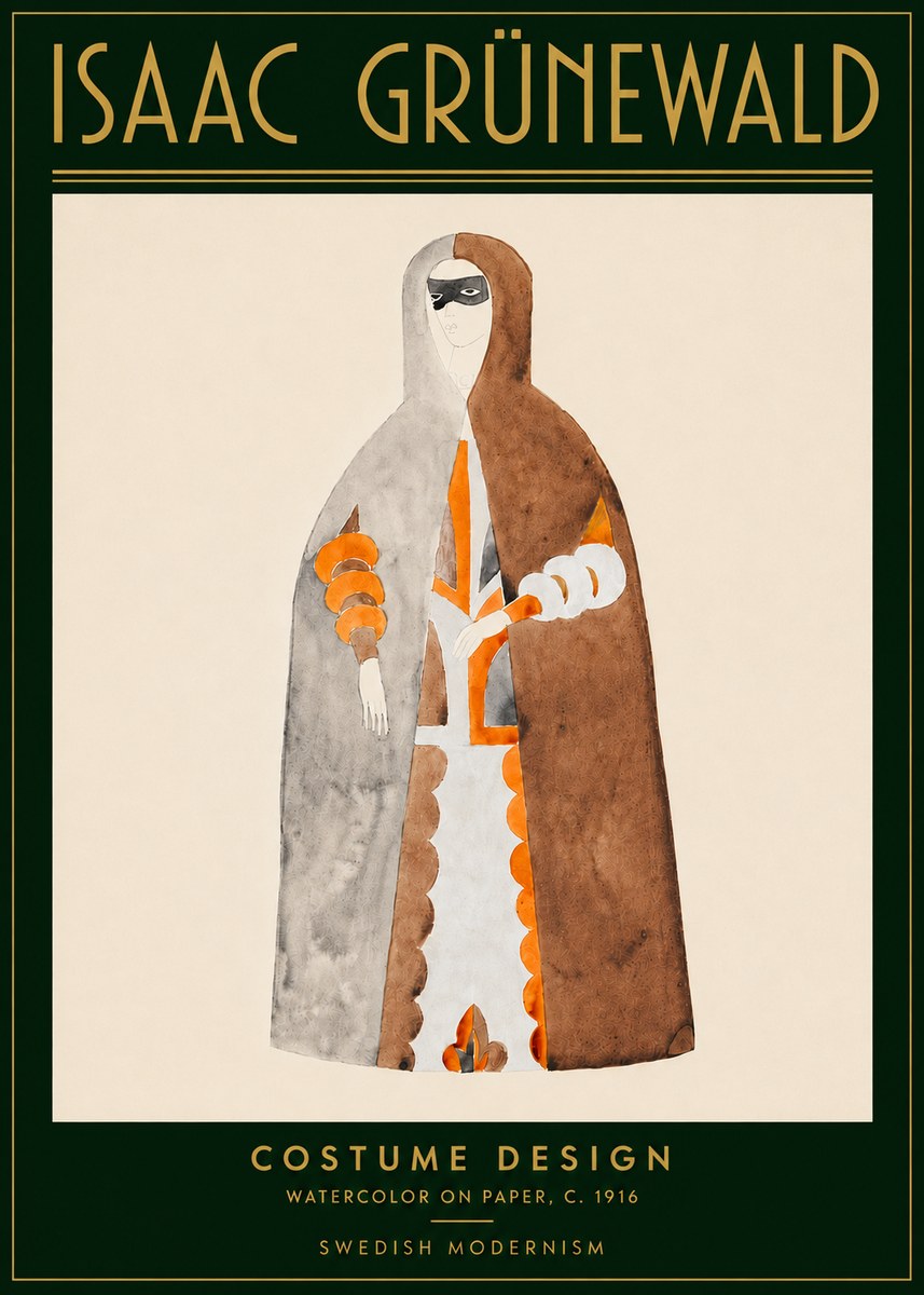 Isaac Grünewald Costume Design VI No5 - Poszter
