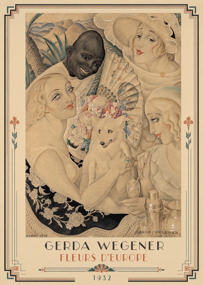 Gerda Wegener Fleurs D'europe No1 - Poszter