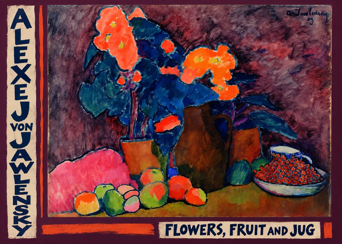 Alexej von Jawlensky Flowers, Fruit and Jug No2 - Poszter