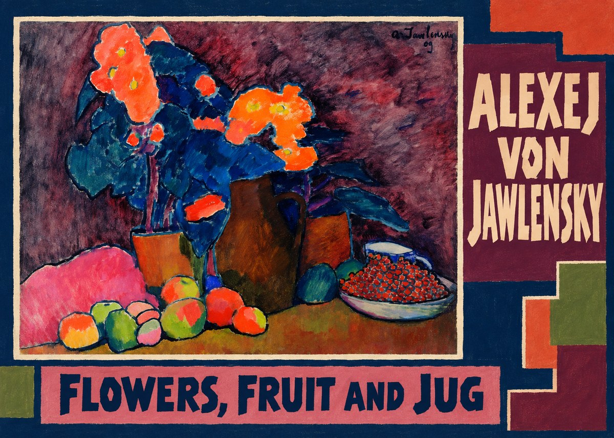 Alexej von Jawlensky Flowers, Fruit and Jug No3 - Poszter