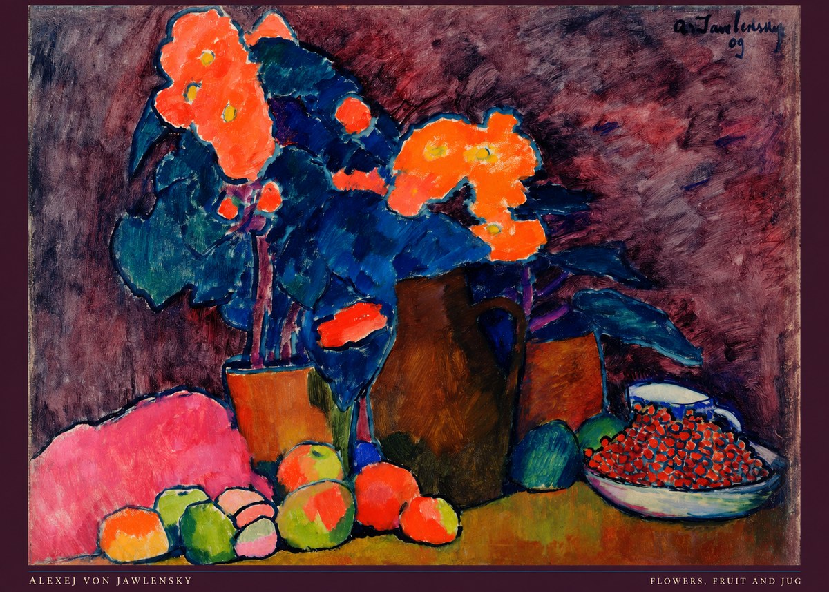 Alexej von Jawlensky Flowers, Fruit and Jug No6 - Poszter