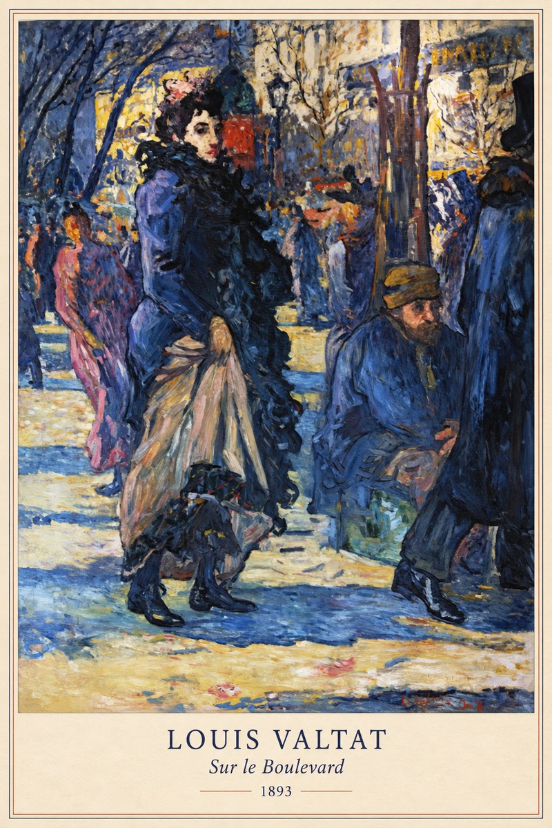 Louis Valtat Sur Le Boulevard No6 - Poszter