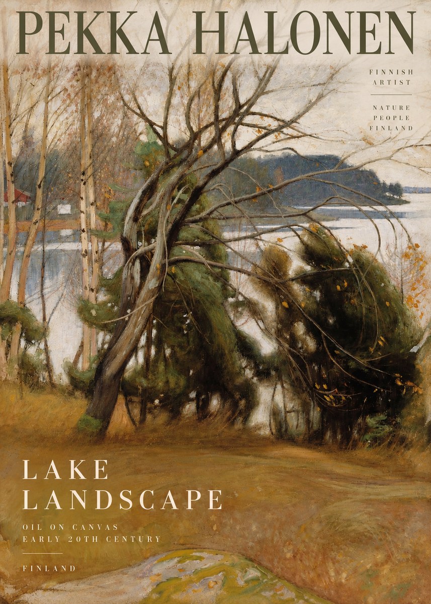 Pekka Halonen Lake Landscape No2 - Poszter