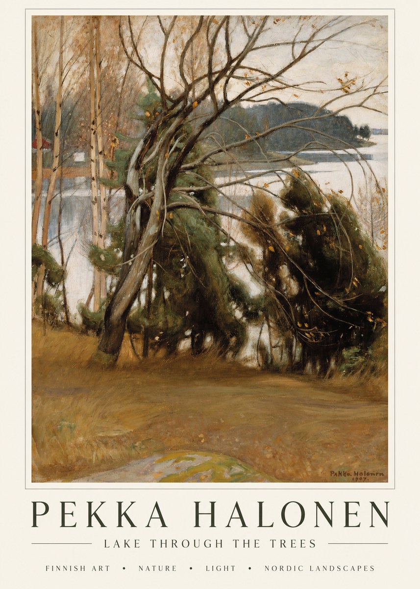Pekka Halonen Lake Landscape No6 - Poszter