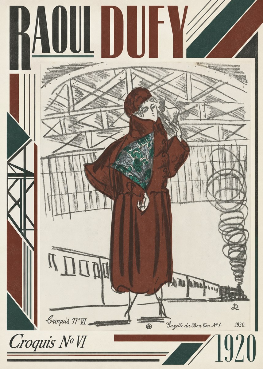 Raoul Dufy Croquis No Vi No3 - Poszter