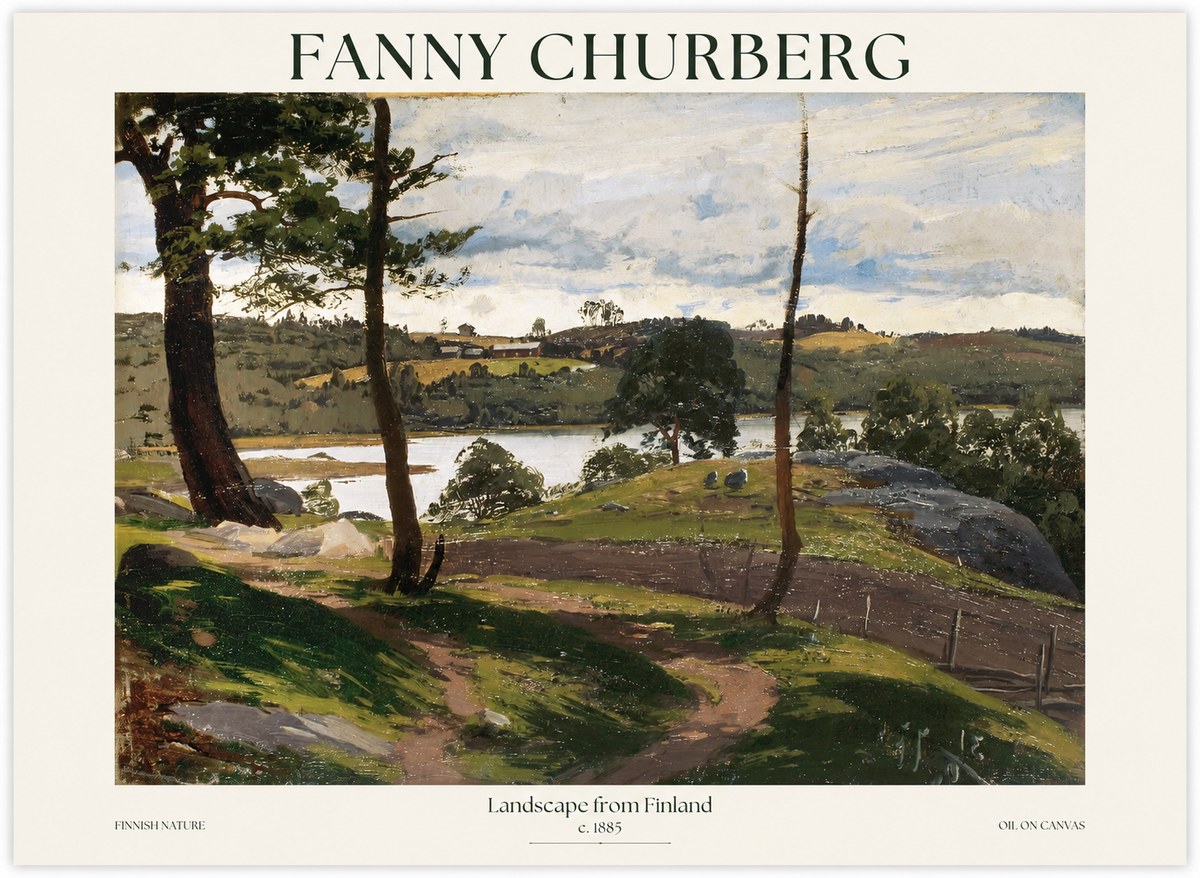 Fanny Churberg Landscape from Finland No1 - Poszter