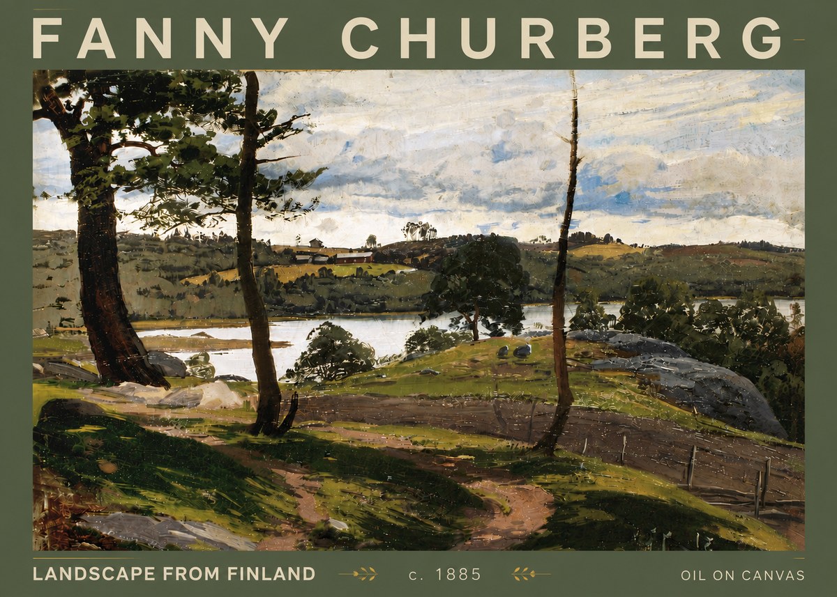 Fanny Churberg Landscape from Finland No5 - Poszter