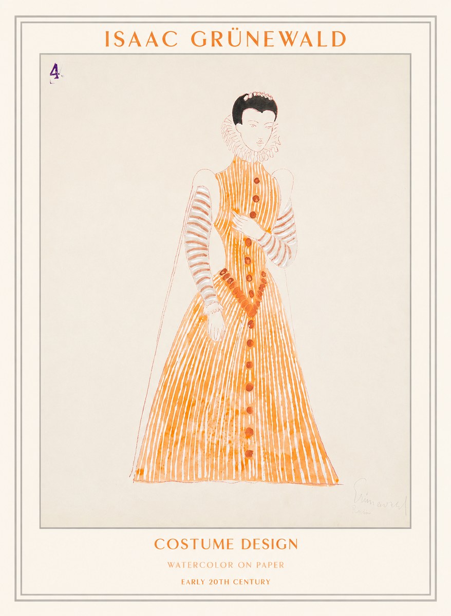 Isaac Grünewald Costume Design VII No1 - Poszter