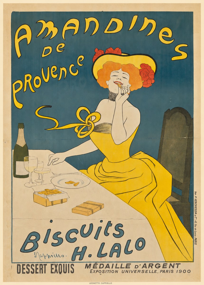Leonetto Cappiello Amandines De Provence Biscuits H. Lalo II No6 - Poszter