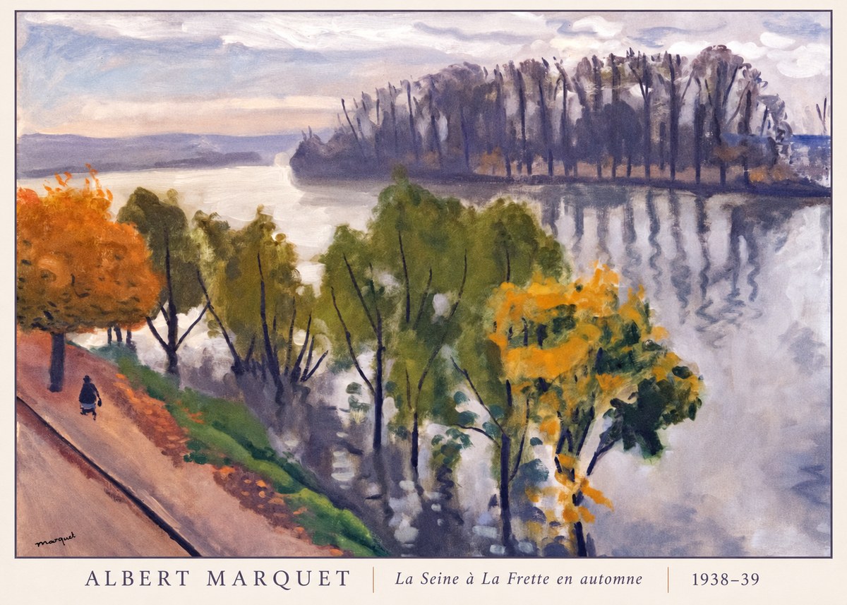 Albert Marquet La Seine À La Frette En Automne No6 - Poszter