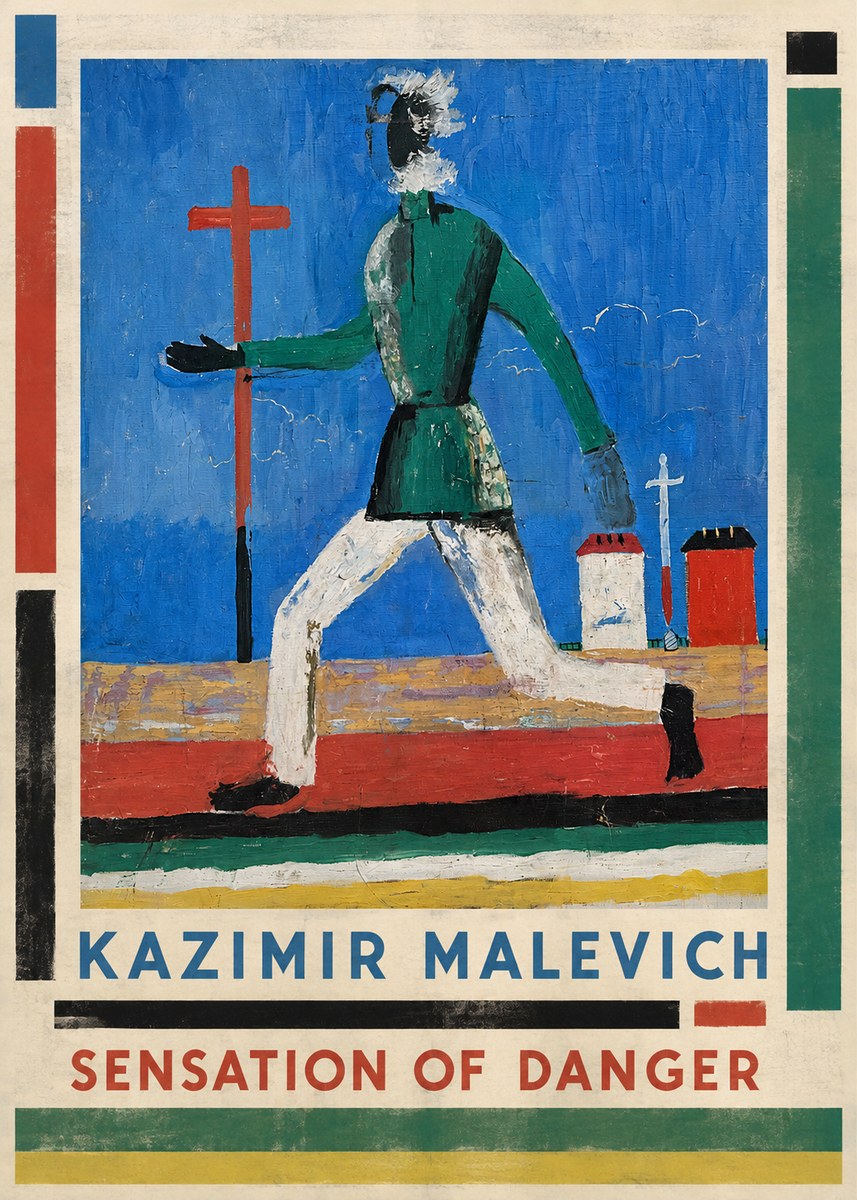Kazimir Malevich Sensation of Danger No1 - Poszter