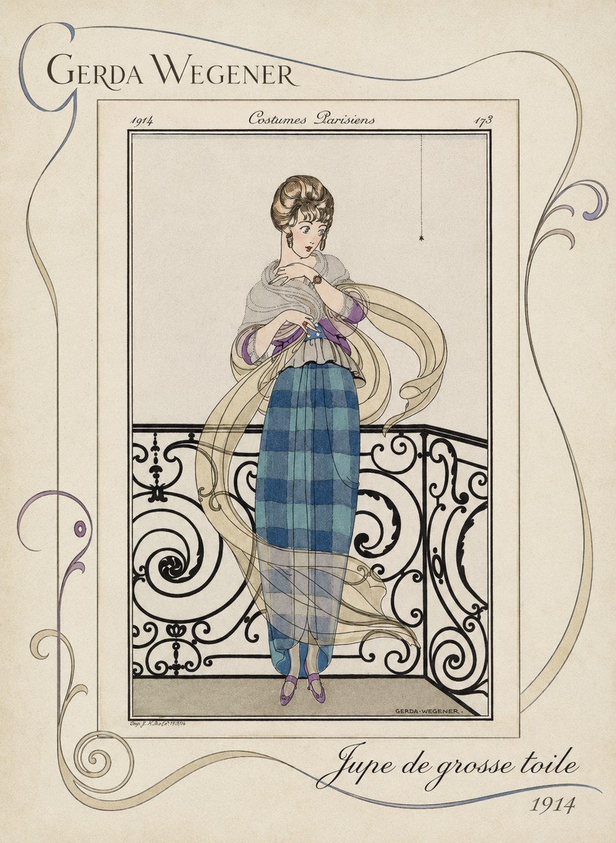 Gerda Wegener Jupe De Grosse Toile No3 - Poszter