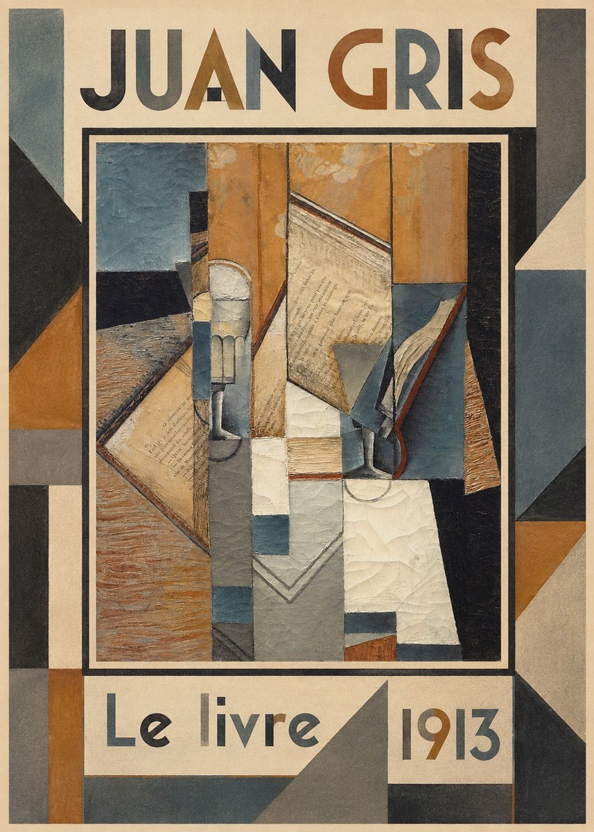 Juan Gris Le Livre No4 - Poszter