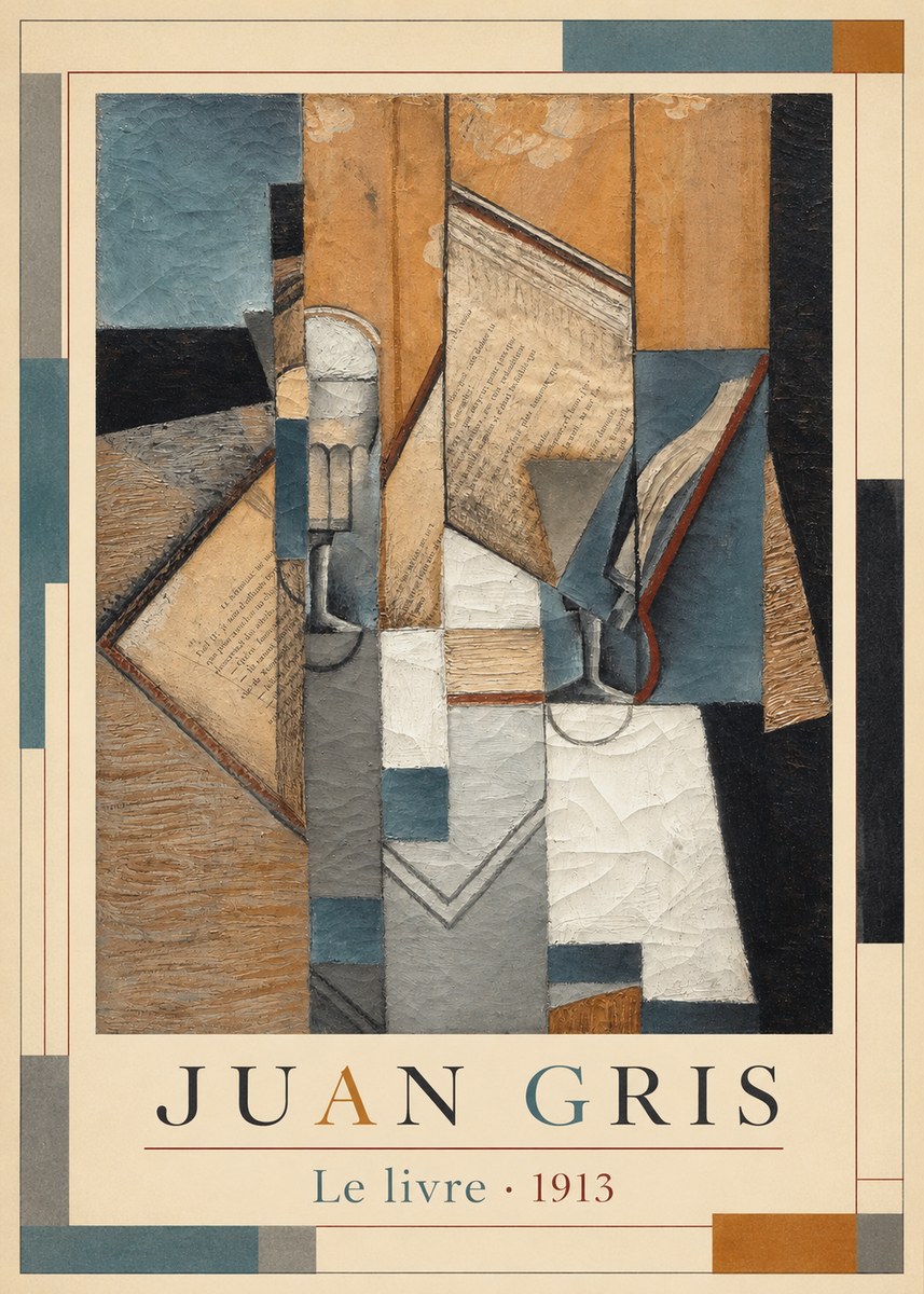 Juan Gris Le Livre No6 - Poszter