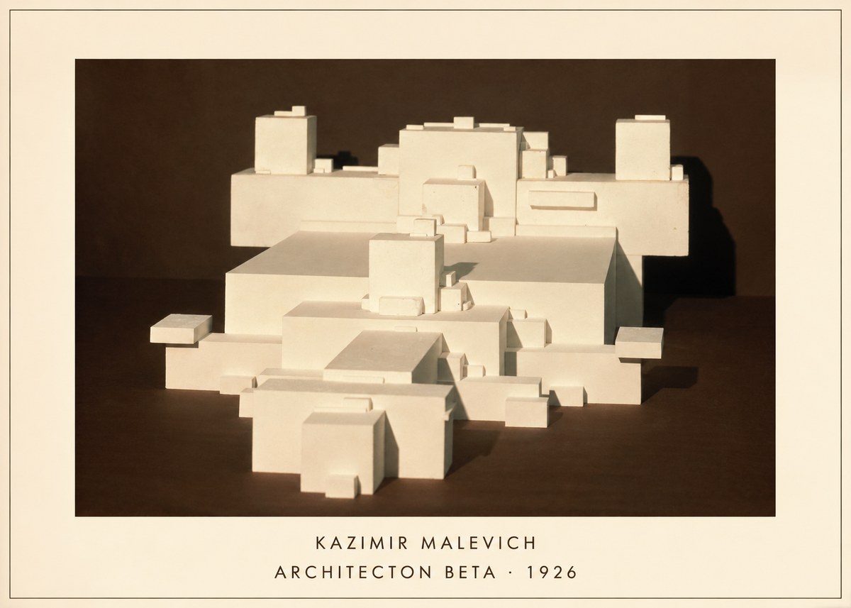Kazimir Malevich Architecton Beta No4 - Poszter