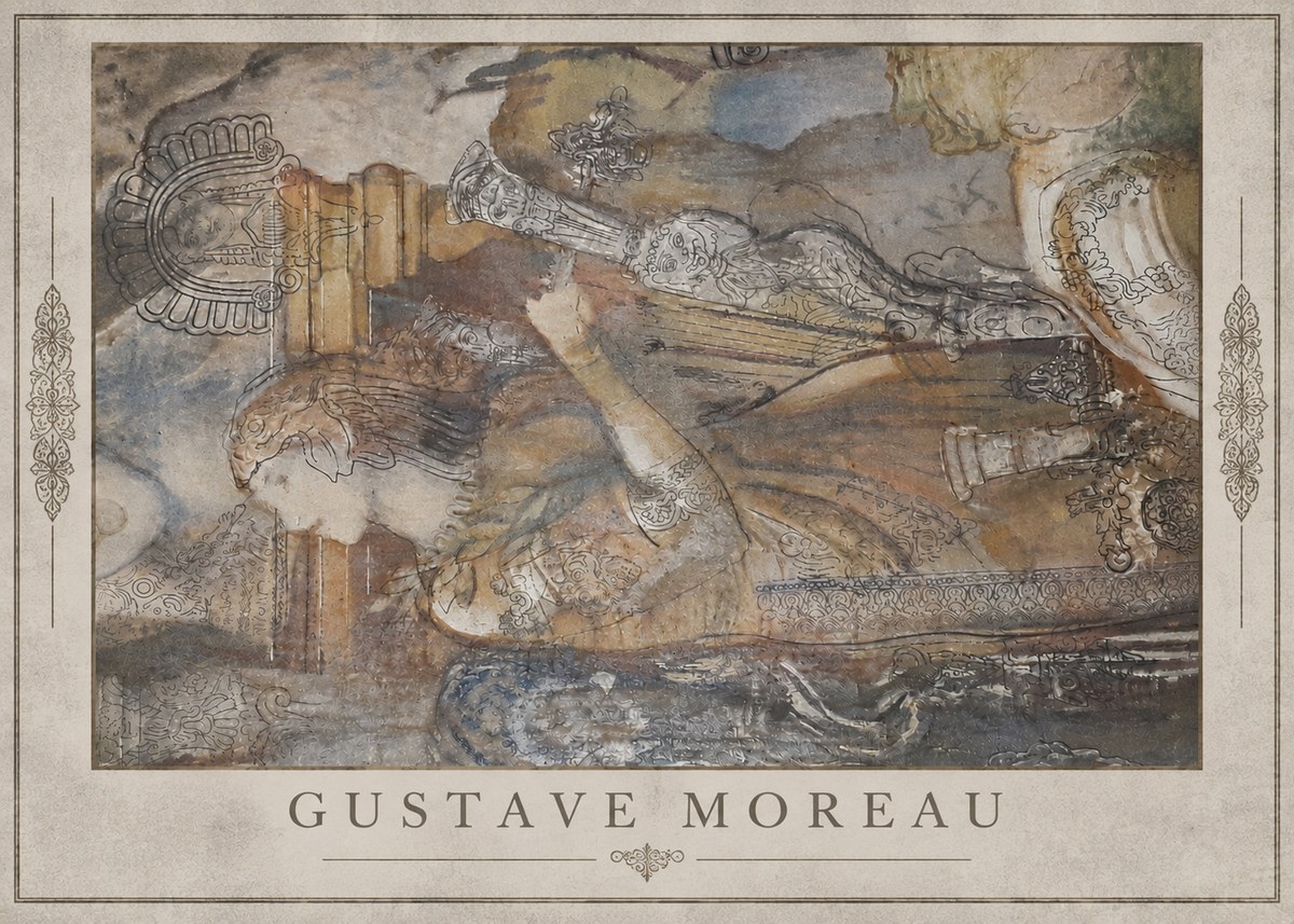 Gustave Moreau Study for the Triumph of Death No3 - Poszter