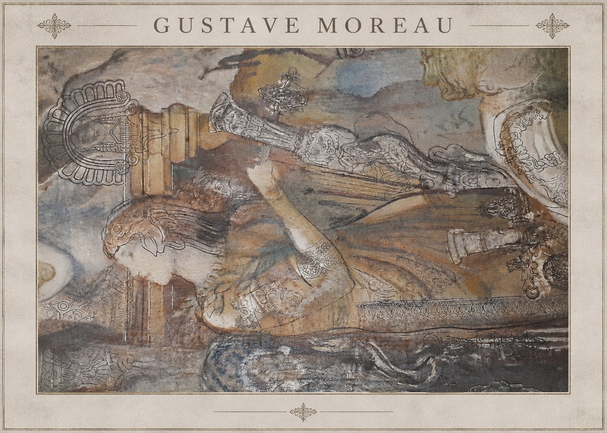 Gustave Moreau Study for the Triumph of Death No4 - Poszter