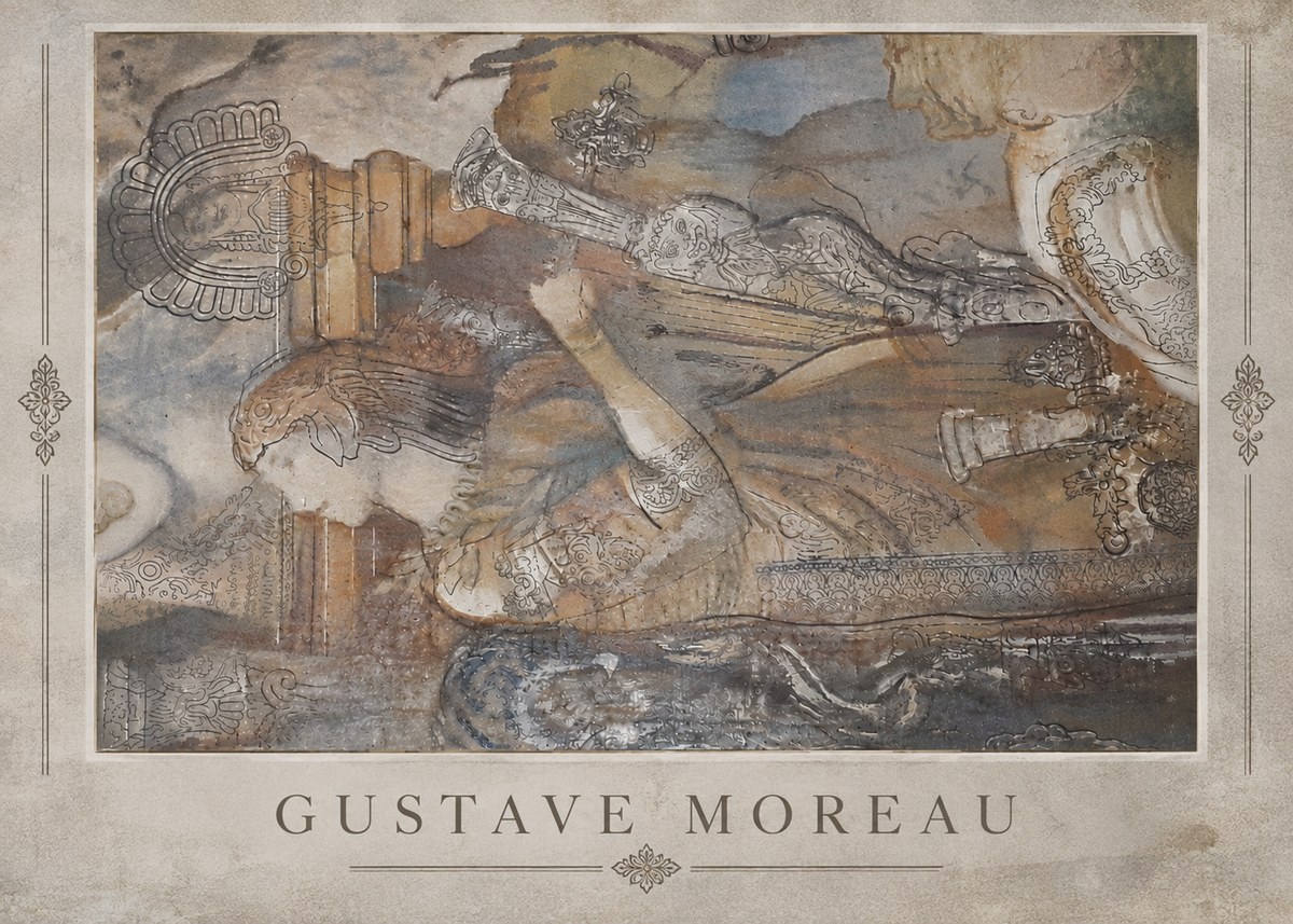 Gustave Moreau Study for the Triumph of Death No5 - Poszter