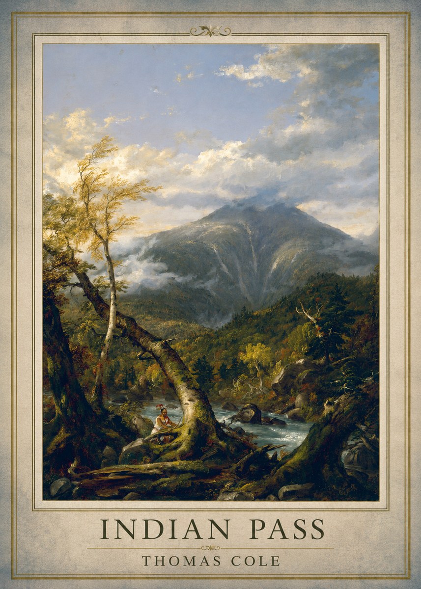 Thomas Cole Indian Pass I No1 - Poszter