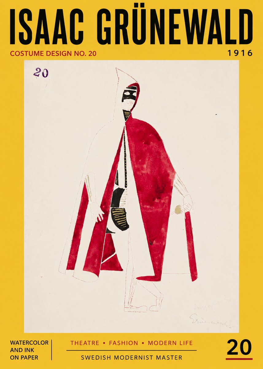 Isaac Grünewald Costume Design No. 20 No5 - Poszter