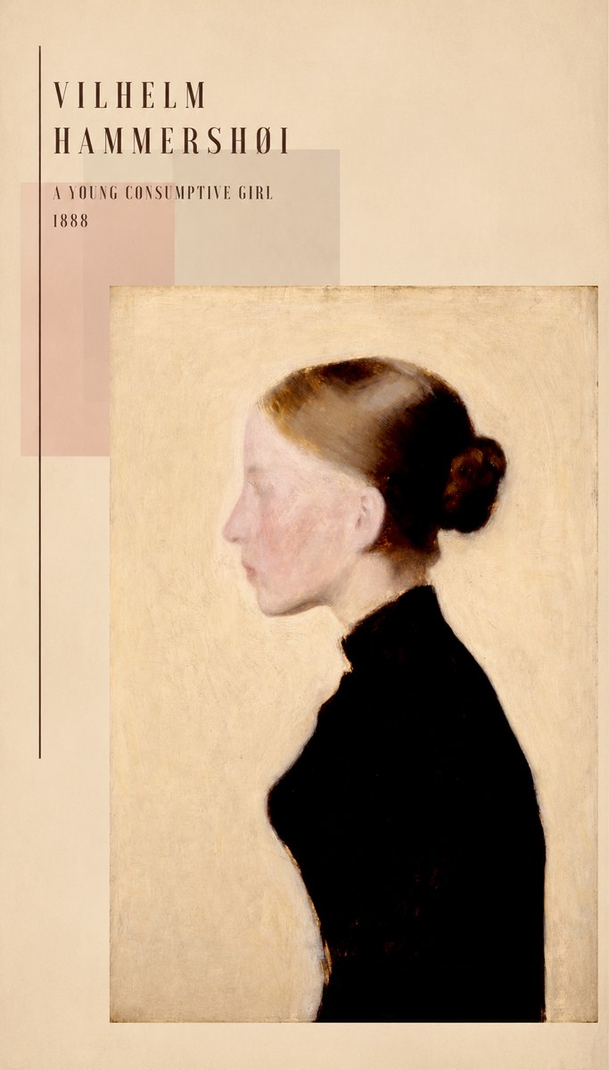 Vilhelm Hammershøi A Young Consumptive Girl No5 - Poszter