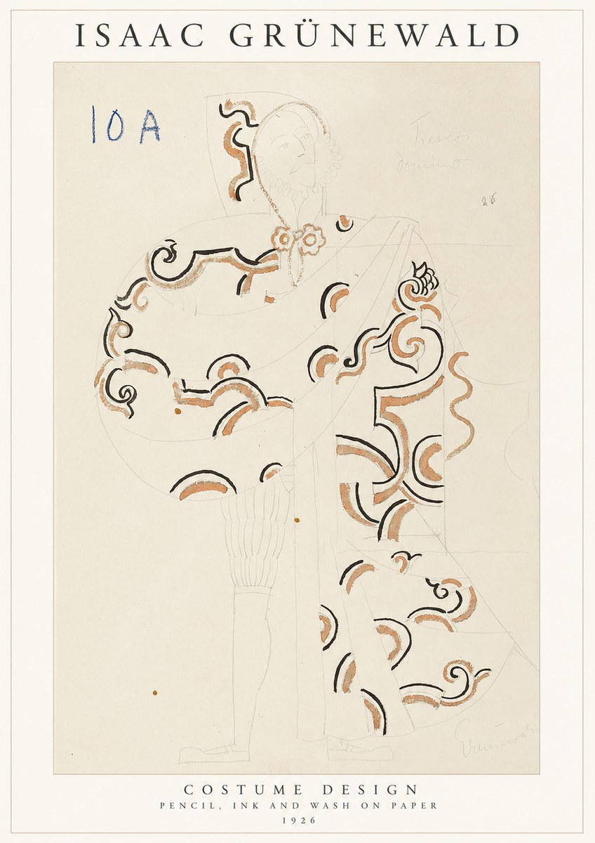 Isaac Grünewald Costume Design VIII No1 - Poszter
