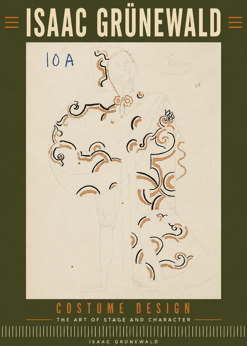 Isaac Grünewald Costume Design VIII No6 - Poszter