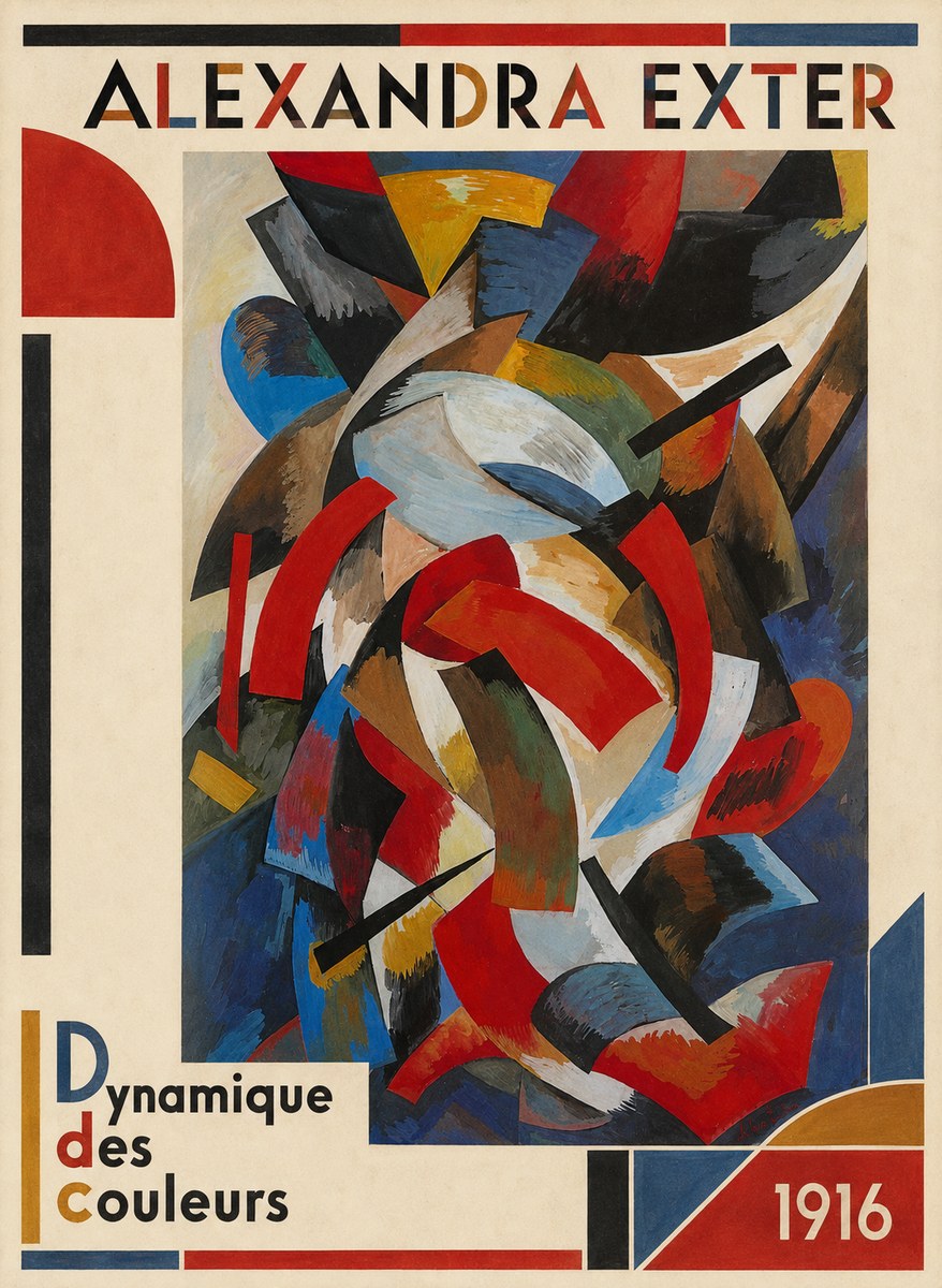 Alexandra Exter Dynamique Des Couleurs 1916 No3 - Poszter