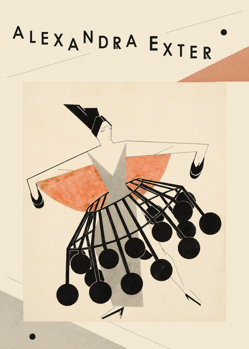 Alexandra Exter Avant-garde Costume Design No3 - Poszter