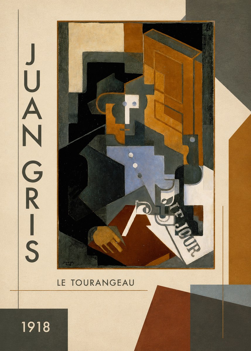 Juan Gris Le Tourangeau No3 - Poszter