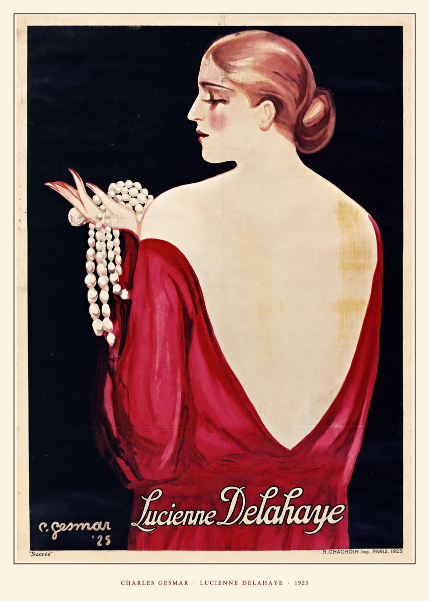 Charles Gesmar Lucienne Delahaye No5 - Poszter