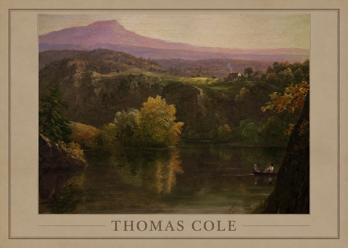Thomas Cole View of the Catskill Mountains, Early Autumn No2 - Poszter